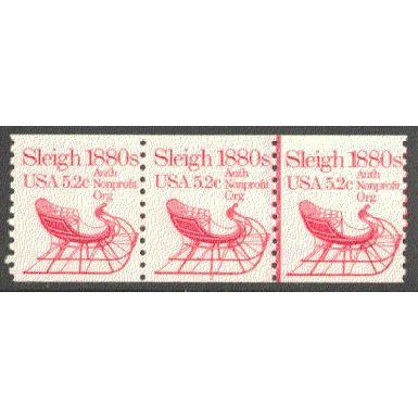 1900 5.2c Sleigh Fine MNH Dry Gum PNC 2/3 V0601