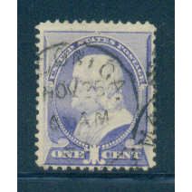 Used 212 1c Benjamin Franklin Barely Clears M01367