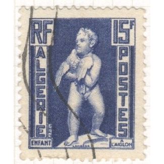 Algeria 1952 - 15f - Enfant - National Symbols - used