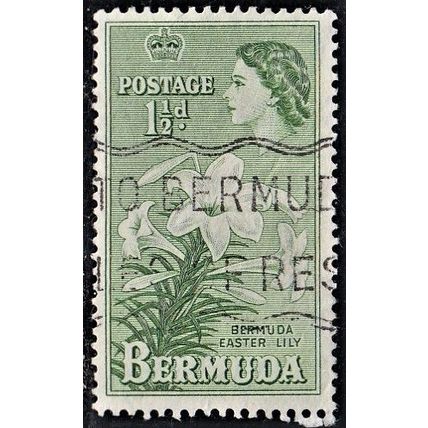 Bermuda, 1953-58 Easter Lilies, SG 137 (Scott #145), used