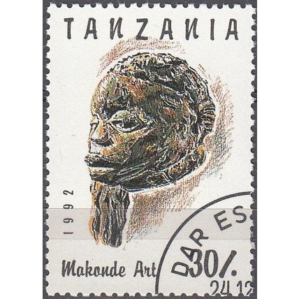 Tanzania 1992 Michel 1438 O Cote (2005) 0.20 Euro Art Makonde Sculpture