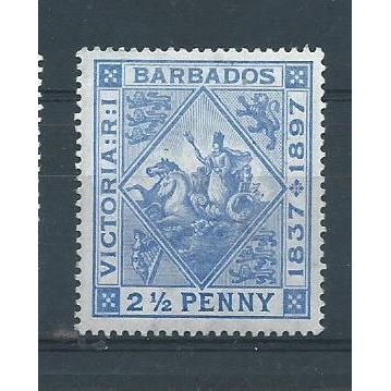 barbados stamps hm sg119 sg 119 hm