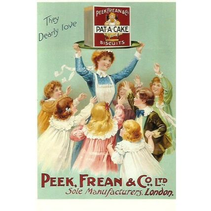 Advertising PEAK, FREAN & CO. Pat-A-Cake Postcard (Mayfair BB 756)