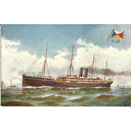 P&O SS VECTIS Tuck Oilette Postcard (9112)