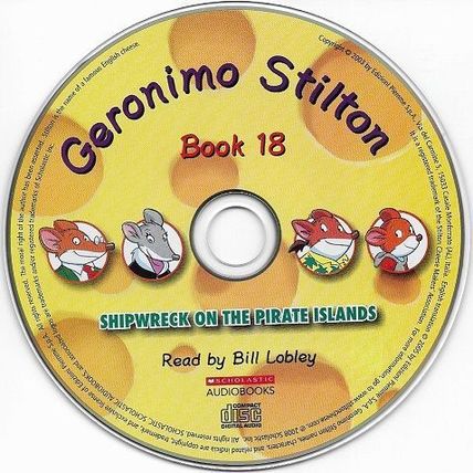 Audio Book on CD Geronimo Stilton Book 18 Shipwreck on the Pirate Island © 2005