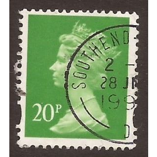 Y1680 - 20p Bright green(Centre Band), Fine Used Stamp. #1