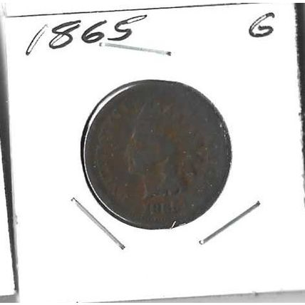 1865 US Indian Head Cent G