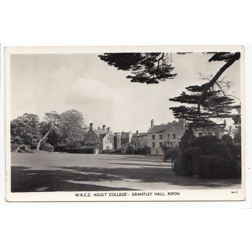 WRCC Adult College Grantley Hall Ripon North Yorkshire RP Postcard 5