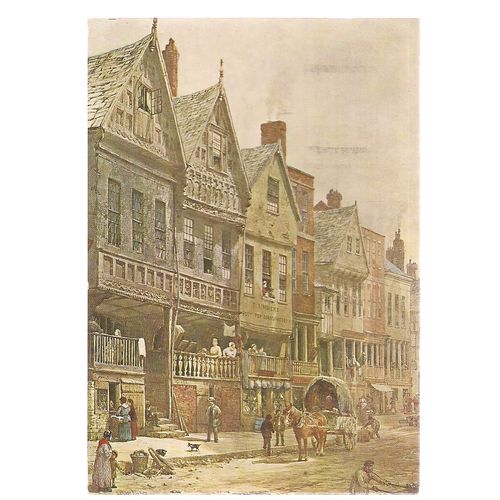 BISHOP LLOYD'S HOUSE, CHESTER by Louise Rayner used postcard 1978 postmark =