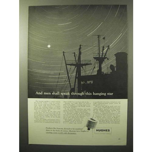 1964 Hughes Aircraft Ad - Speak Through Hanging Star