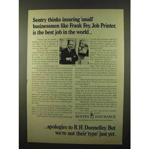 1966 Sentry Insurance Ad - Small Businessmen