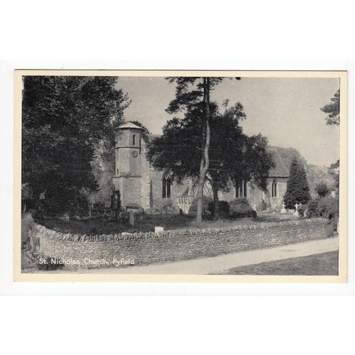 St Nicholas Church Fyfield Postcard Essex TVAP
