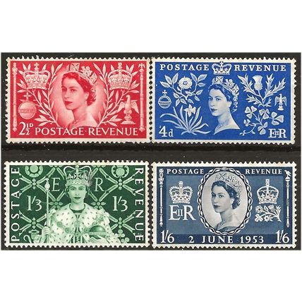 1953 Coronation Set SG532-535 Unmounted Mint . ..