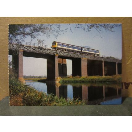 A 'DERBY LIGHTWEIGHT' TRAIN at SHARNBROOK . unused postcard railways =
