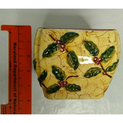"Make The Season Bright" Ceramic Christmas Covered Candy Dish - NIB! Fast Ship!