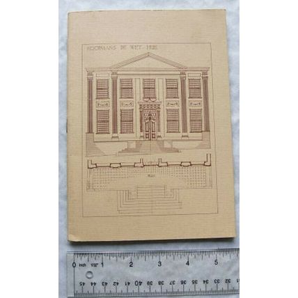 1976 A Short Introduction To The Koopmans de Wet House, Cape Town, SA