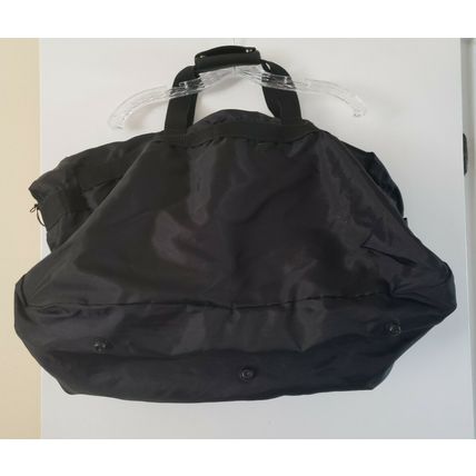 Large Light Weight Duffle Style 2 Compartment Black Travel Bag No tags