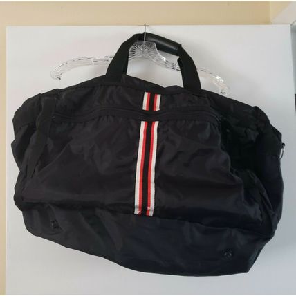 Large Light Weight Duffle Style 2 Compartment Black Travel Bag No tags