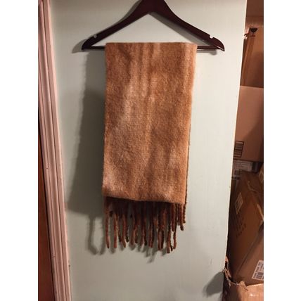 Steve Madden Tie-Dyed Scarf Tan One Size 20'x80"