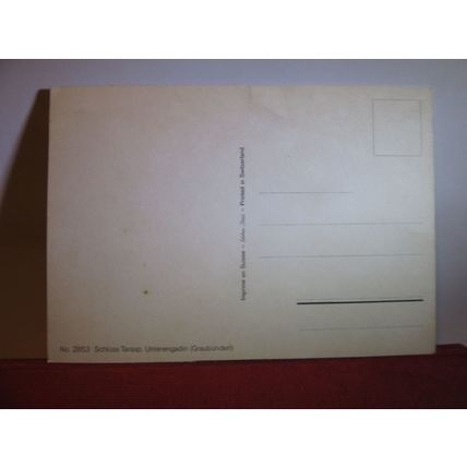 SCHLOSS TARASP, CASTLE, GRAUBUNDEN, SWITZERLAND unused postcard /