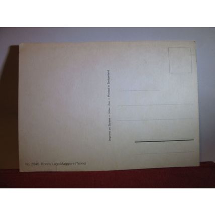 RONCO, LAGO MAGGIORE, TICINO, ITALY unused postcard #