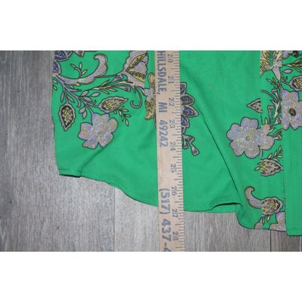 Womens Blous Long sleeve Button up Shirt Size XL Green NY & Company New York