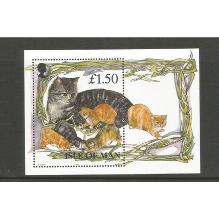 Isle Of Man 1996 Manx Cats Unmounted Mint Miniature Sheet SG MS 683