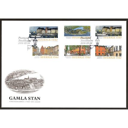 Sweden 2016 FDC Stockholm Old Town