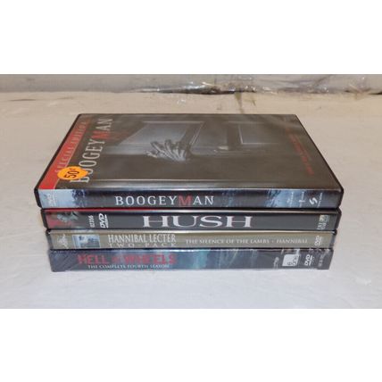Lot Of 4 DVD Horror Thriller Movies Hannibal BoogeyMan Hush Hell On Wheels
