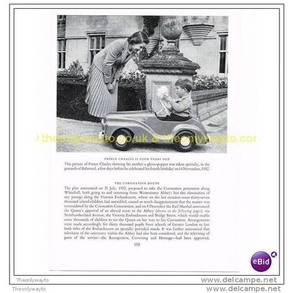 PRINCE CHARLES AND HIS 1ST CAR, Book Illustration, 1953