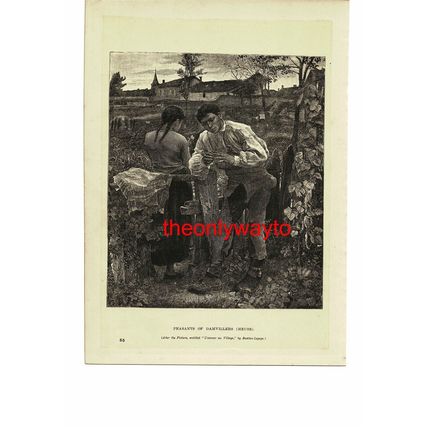 Peasants Of Damvillers (Meuse), France, Book Illustration (Print), c1880