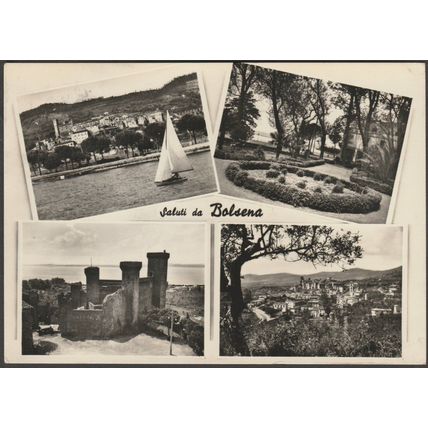 Saluti da Bolsena, Viterbo, c.1960 - Albergo Ristorante Amedeo Foto Cartolina