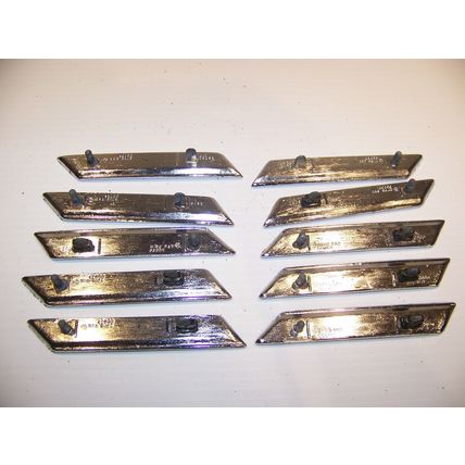 1968 CHRYSLER 300 FENDER LOUVERS TRIM OEM #2785664 2785665 COMPLETE SET (10)