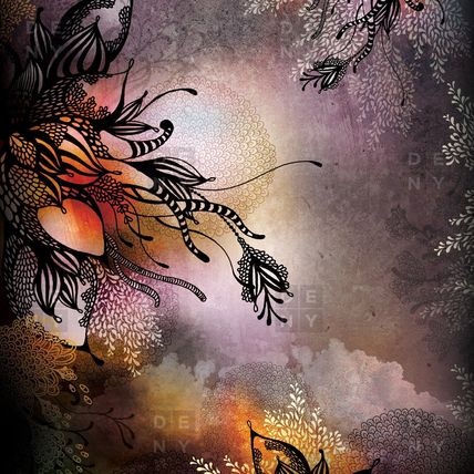 Deny Designs-Iveta Abolina Purple Rain Duvet Cover-Twin/Twin XL-NEW-SEALED-FAST