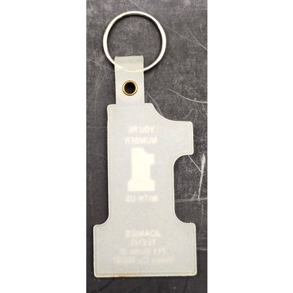 Joanie's Teens Keychain Yreka Siskiyou County CA. Vintage Advertising (B17)