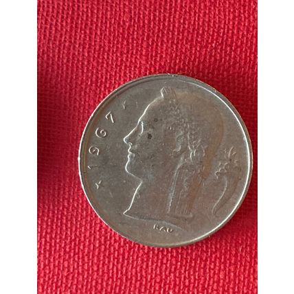 Umlaufmünze Belgien 1 Franc 1967 Belgique