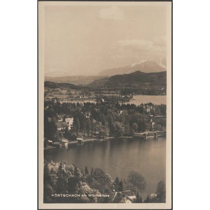 Pörtschach am Wörthersee, Kärnten, 1925 - Schilcher Foto-AK
