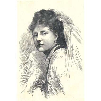 MARQUIS OF BUTE AND HIS BRIDE 1872 VICTORIAN ENGRAVINGS
