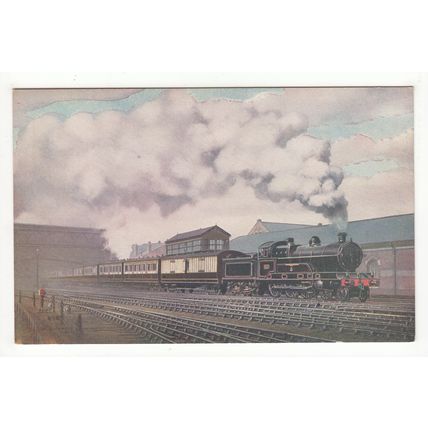 LNW Claughton Steam Locomotive Carlisle Citadel Station Railway Postcard LPC3