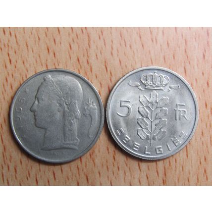 Belgium 1965 5 Frank Belgie (Dutch - Flemish Text) Coin