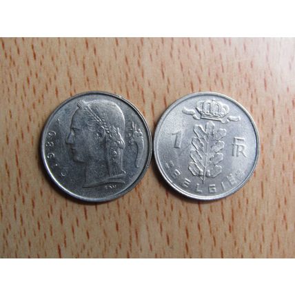 Belgium 1980 1 Frank Belgie (Dutch - Flemish Text) Coin