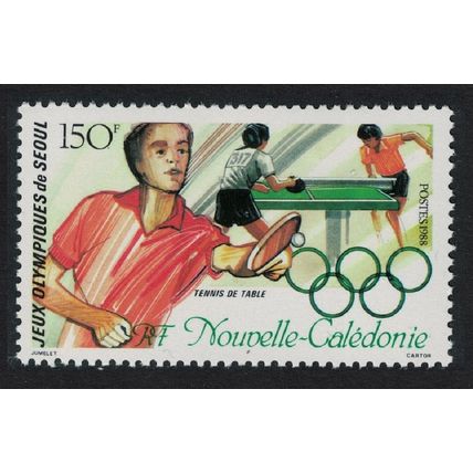 New Caledonia Table Tennis Olympic Games Seoul 1988 MNH SG#846