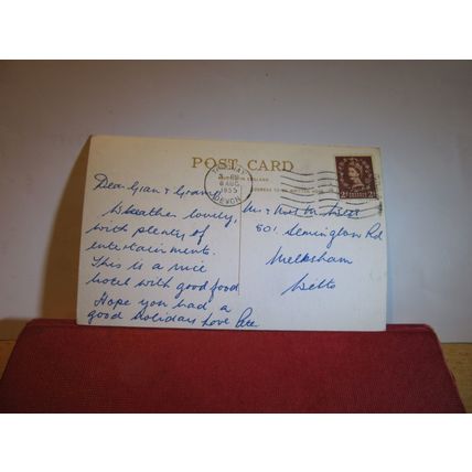 PRINCESS GARDENS, TORQUAY, Devon. used vintage postcard 1955 pm =