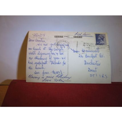 LYMINGTON RIVER, Hampshire. used postcard by E T W Dennis 1978 pm =
