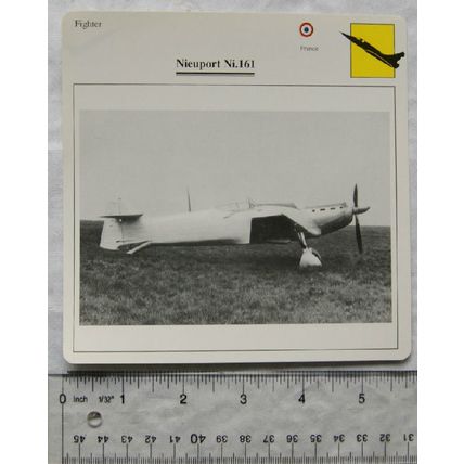 Nieuport Ni.161 - France - Fighter - Collectors Club Card