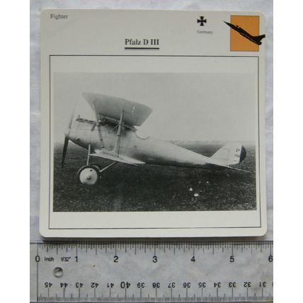 Pfalz D.III - Germany - Fighter - Collectors Club Card