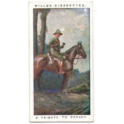 WILLS CIGARETTE CARD BRITAIN'S PART IN WAR 1917 No. 23 CANADA