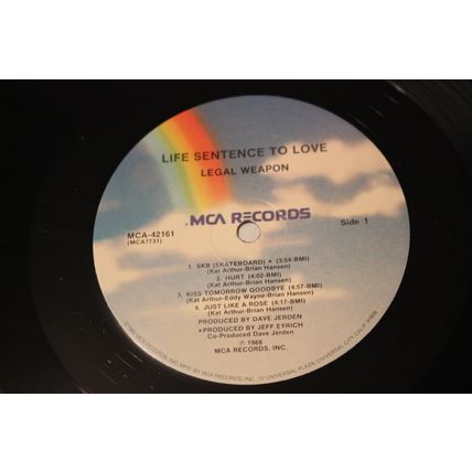 Legal Weapon Gold Stamp Promo LP-LIFE SENTENCE TO LOVE