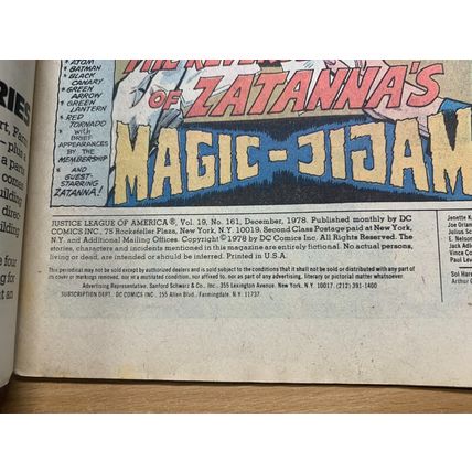 DC COMICS JUSTICE LEAGUE OF AMERICA #161 DEC 1978 (VFN) COMIC (LL)