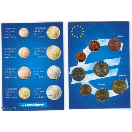 Greece 2008 - Set of 8 Euro Coins (UNC)